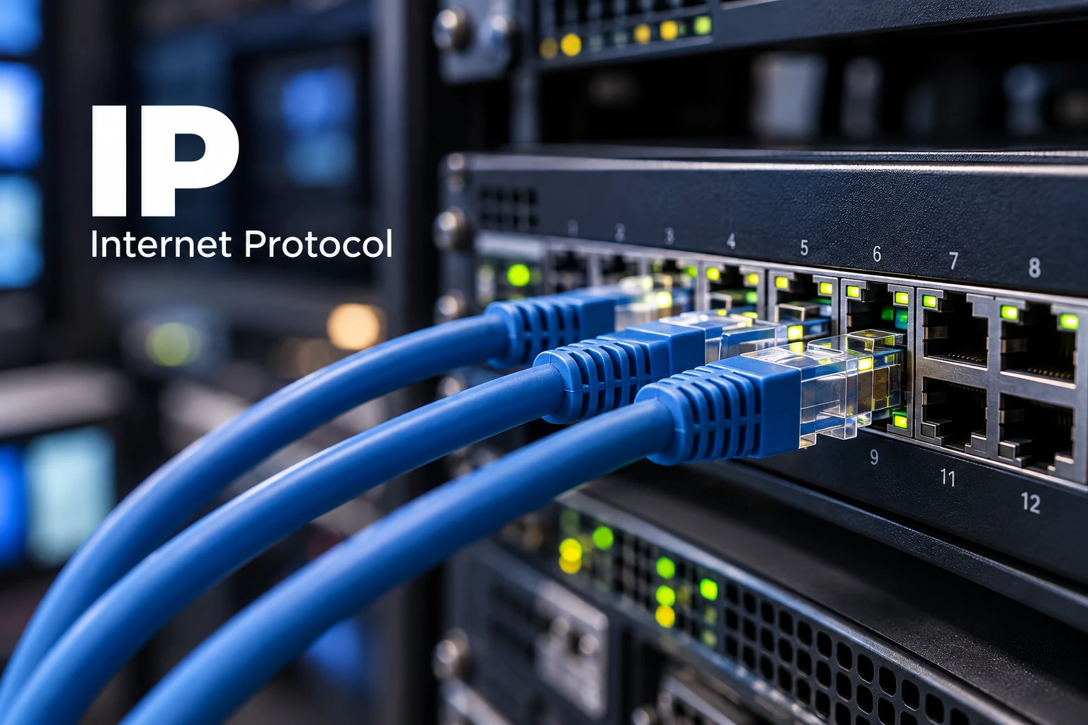 IP (Internet Protocol) network switch used in broadcast infrastructure